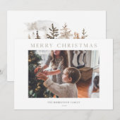 Vakantie Kaart Foto met Winterlandschap (Voorkant / Achterkant)