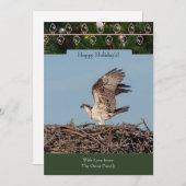 Vakantie Kaart met een visarend in het nest (Voorkant / Achterkant)