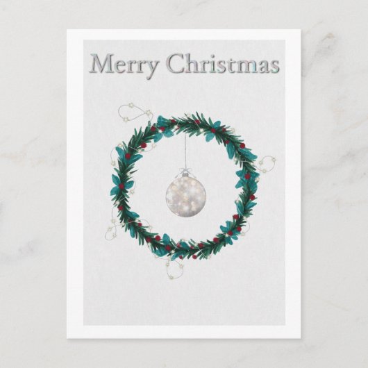 Vakantie Kaart met kerstillustratie (Voorkant)