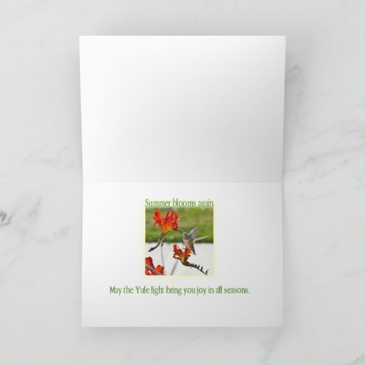 Vakantie Kaart - Solstice Hummers (Binnen)