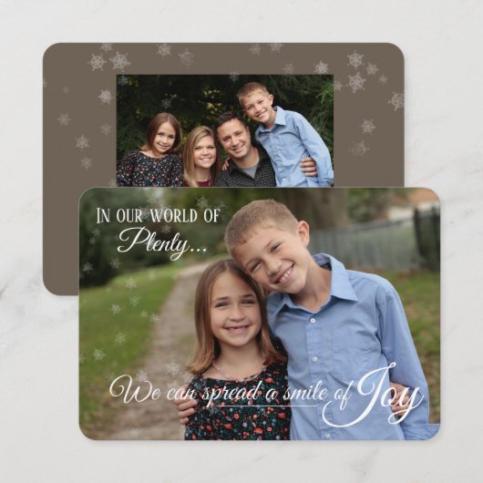 Vakantie Kaart - Spread JOY (Voorkant / Achterkant)