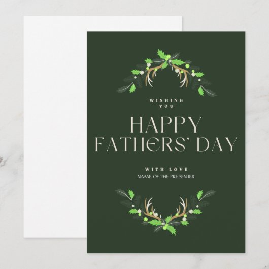  vakantie Kaart voor Vaderdag (Voorkant / Achterkant)