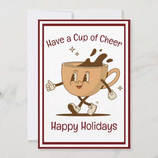 Vakantie Kaart - Zakelijk Seizoensgebonden Gift Ka (Voorkant)