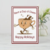 Vakantie Kaart - Zakelijk Seizoensgebonden Gift Ka (Staand voorkant)