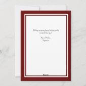 Vakantie Kaart - Zakelijk Seizoensgebonden Gift Ka (Achterkant)