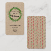 Vakantie | Kaarten voor het verplaatsen van konink Visitekaartje (Voorkant / Achterkant)