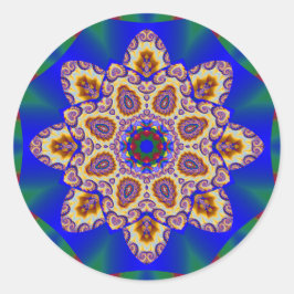 Vakantie Kaleidoscoop #1 Ronde Sticker