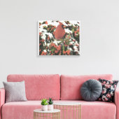 Vakantie Kardinaal Collage Uitgerekte Canvas Kunst (Insitu (Woonkamer))