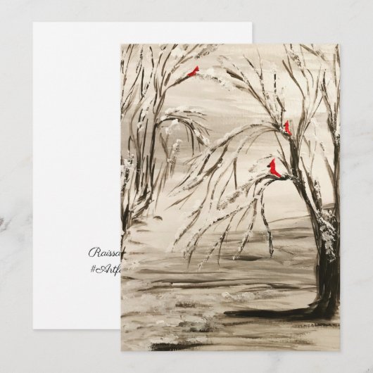 Vakantie Kardinaal Note Kaart (Voorkant / Achterkant)