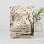 Vakantie Kardinaal Note Kaart (Staand voorkant)