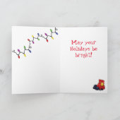 Vakantie Kat ~ 5 "x 7" Gevouwen Wenskaart Kaart (Binnen)