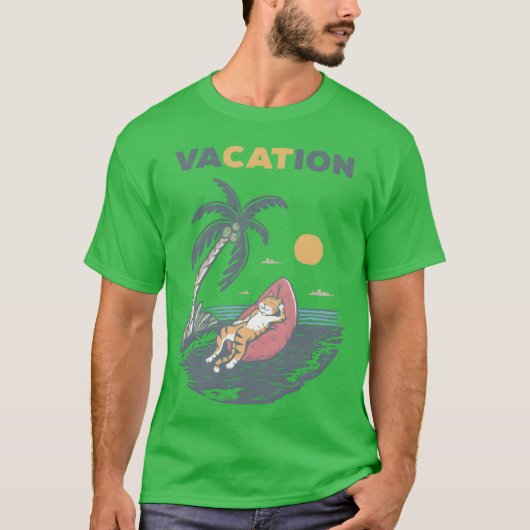 Vakantie Kattenjongen T-shirt (Voorkant)