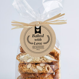 Vakantie Kerst Bakken Kraft Gift Bedankjes Labels