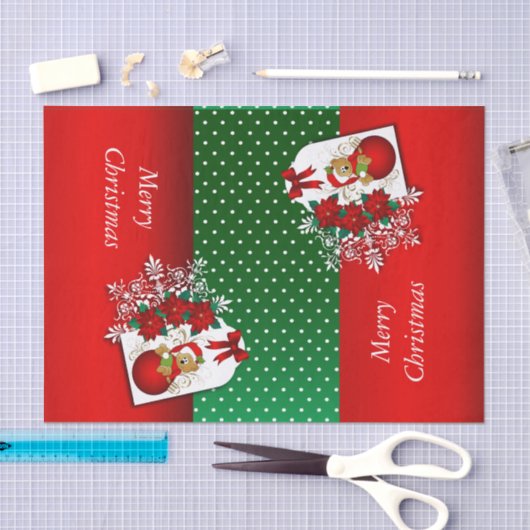 Vakantie Kerst Beer Tissuepapier (Craft)