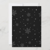 Vakantie Kerst Bowling Panama Pizza Party Zwart Kaart (Achterkant)