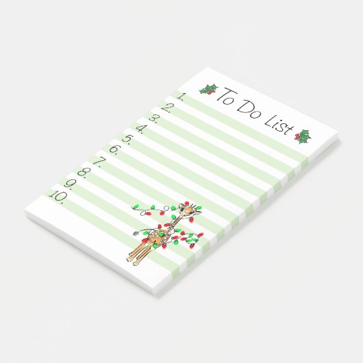 Vakantie Kerst Giraffe Te doen lijst Post-it® Notes (Schuin)