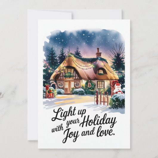 Vakantie - Kerst Kaart (Voorkant)