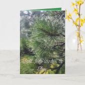 Vakantie & Kerst Kaart (Gele Bloem)