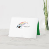 Vakantie Kerst Kaart met Bells voor een verzorger (Achterkant)