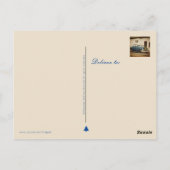  vakantie kerst klassieke auto briefkaart (Achterkant)