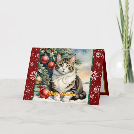 Vakantie Kerst Mooi Modern Collectie Kaart (Voorkant)