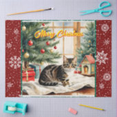 Vakantie Kerst Mooi Oud Collectie Tissuepapier (Craft)