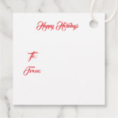 Vakantie kerst notenkraker bedankjes labels (Achterkant)