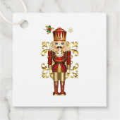 Vakantie kerst notenkraker bedankjes labels (Voorkant)