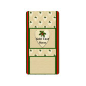 Vakantie Kerst Nugget Snoep bar wrappers Lab Etiket (Voorkant)
