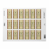 Vakantie Kerst Nugget Snoep bar wrappers Lab Etiket (Full Sheet)