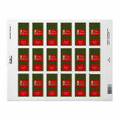 Vakantie Kerst Nugget Snoep bar wrappers Labels (Full Sheet)