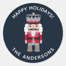 Vakantie Kerst Rood Zwart Notenkraker Sticker