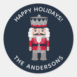 Vakantie Kerst Rood Zwart Notenkraker Sticker