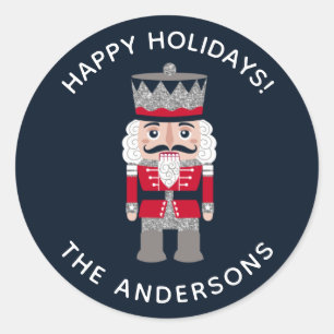 Vakantie Kerst Rood Zwart Notenkraker Sticker