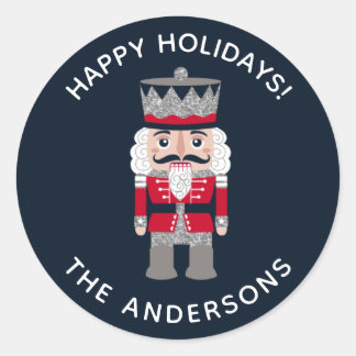 Vakantie Kerst Rood Zwart Notenkraker Sticker