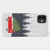 Vakantie Kerstboom & Auto iPhone Case (Achterkant (horizontaal))
