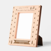 Vakantie Kerstboom Laser geëtst Afbeelding Lijst Gegraveerde Lijstjes (Links)