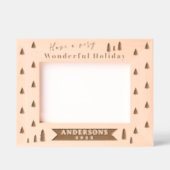 Vakantie Kerstboom Laser geëtst Afbeelding Lijst Gegraveerde Lijstjes (Voorkant)