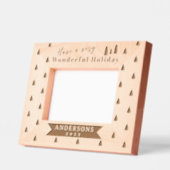 Vakantie Kerstboom Laser geëtst Afbeelding Lijst Gegraveerde Lijstjes (Links)