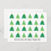 Vakantie kerstboomreclame briefkaart (Voorkant / Achterkant)