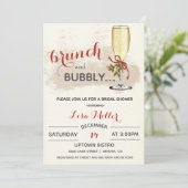 Vakantie Kerstbrunch en Bubbly Vrijgezellenfeest Kaart (Staand voorkant)