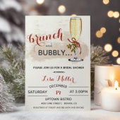 Vakantie Kerstbrunch en Bubbly Vrijgezellenfeest Kaart