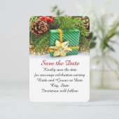 Vakantie Kerstcadeau Bewaar de datum Save The Date (Staand voorkant)