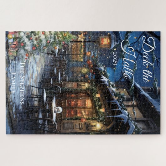 Vakantie Kerstdorp DIner Deck de Hallen Legpuzzel (Horizontaal)