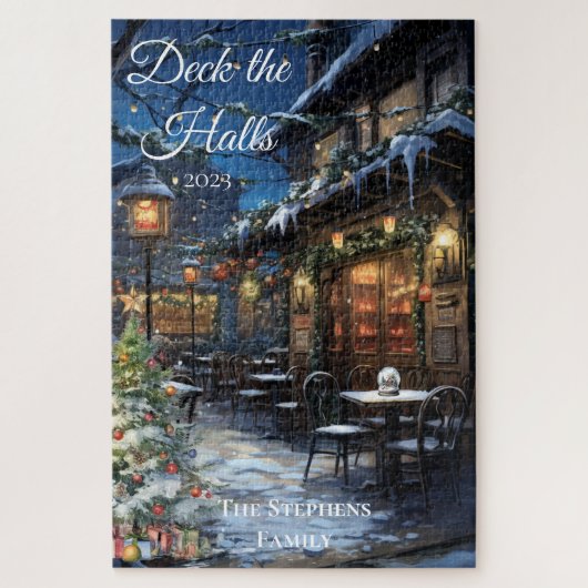 Vakantie Kerstdorp DIner Deck de Hallen Legpuzzel (Verticaal)