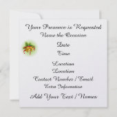 Vakantie - Kerstdrop IN Uitnodiging (Achterkant)