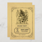 Vakantie kerstfeest uitnodiging (Voorkant / Achterkant)