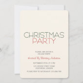 Vakantie Kerstfeest Uitnodiging Red Plaid (Voorkant)