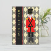 Vakantie, kerstfeest uitnodiging, voedingskraker kaart (Staand voorkant)