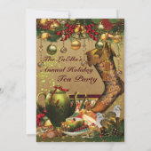 Vakantie Kerstfeest Uitnodigingen (Achterkant)